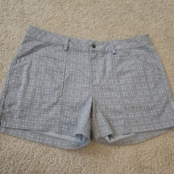Mondetta Pants - Mondetta Women's Size Large L Gray Patterned Shorts with Pockets